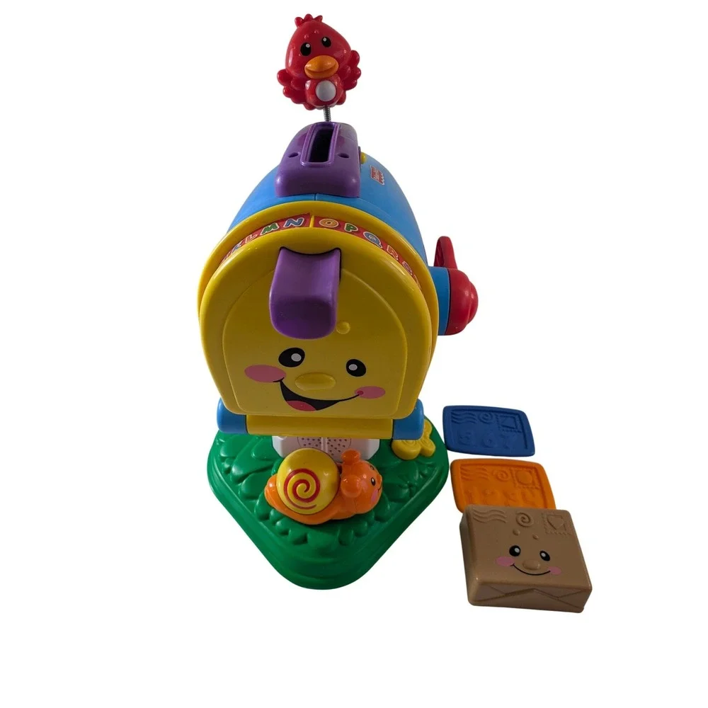 Fisher-Price Laugh & Learn Learning Mailbox Kids Toy Blue Purple Yellow K7168